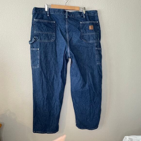 Carhartt Dungaree Fit Blue Jeans Denim Pants size 44x30 - Picture 5 of 8